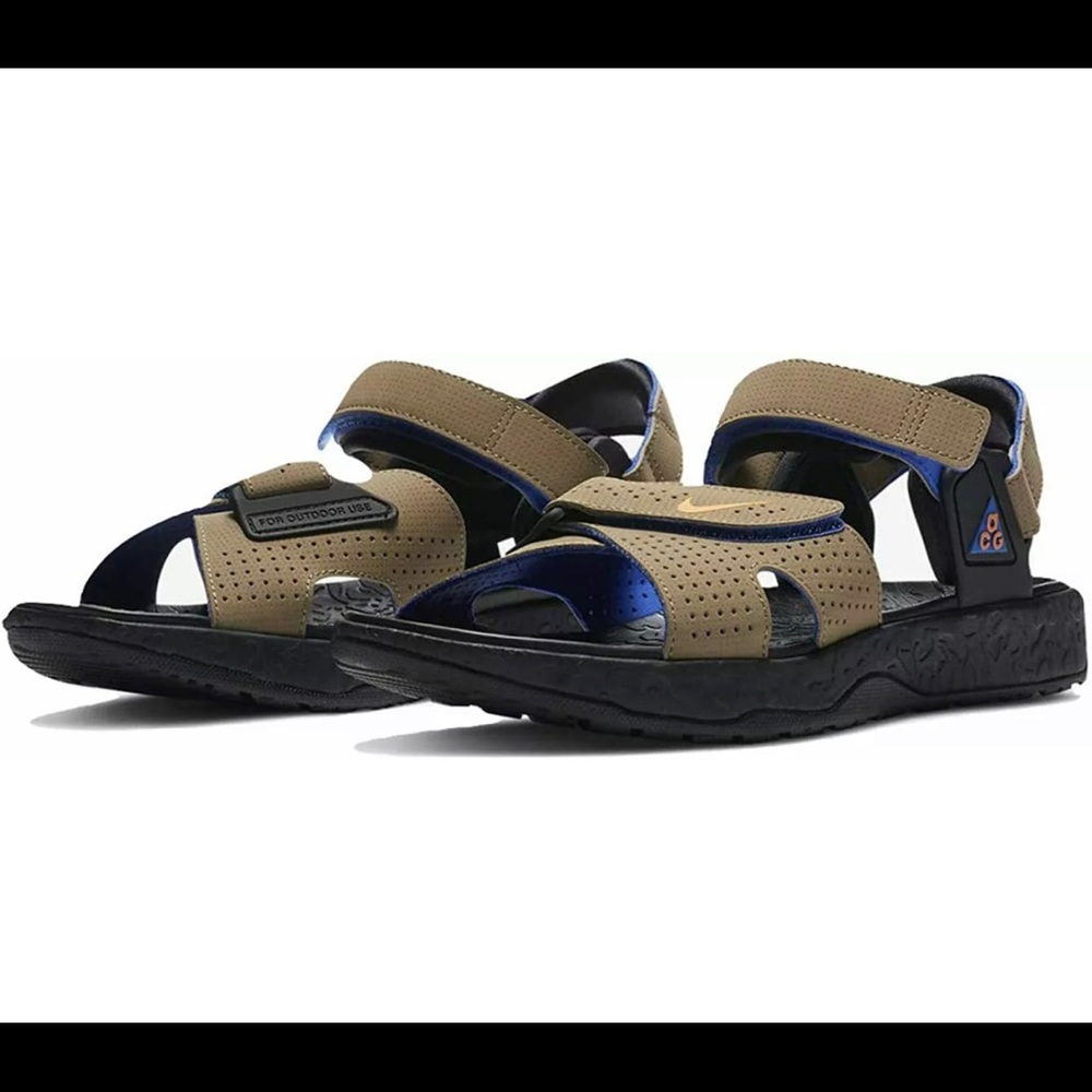 Nike ACG Deschutz Khaki Blue Orange Sandal CT3303